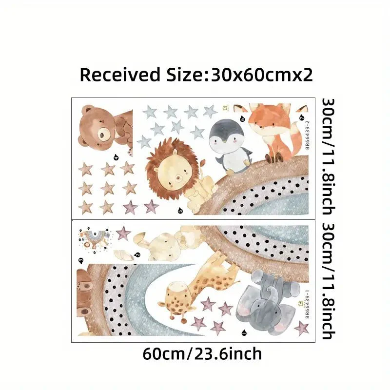Animal Rainbow Nursery Wall Sticker - Image 6