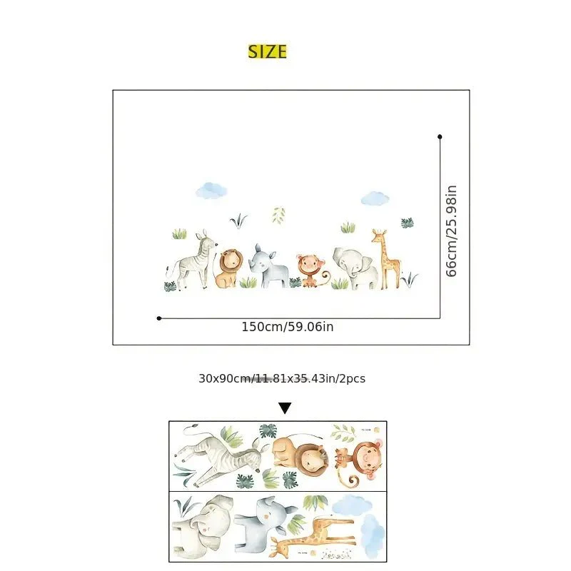 Animals At The Zoo Nursery Wall Stickers - Image 5