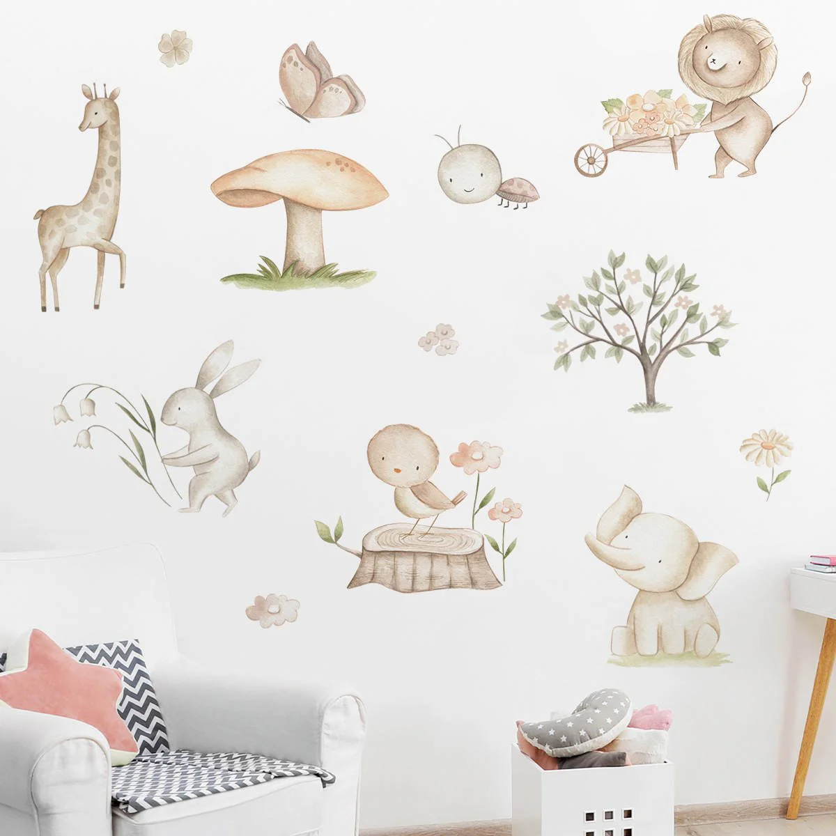 Animals In Nature Nursery Wall Stickers - Image 4