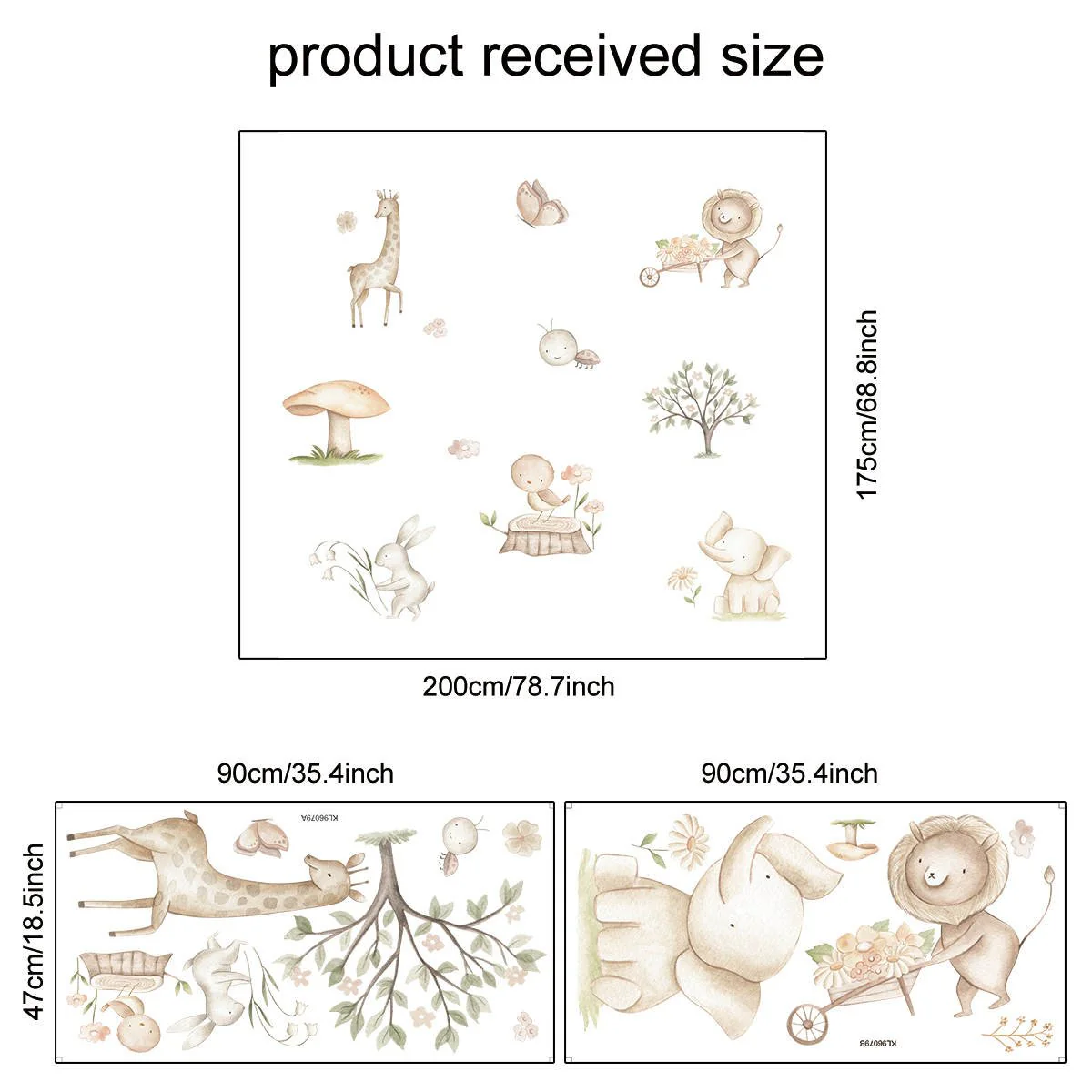 Animals In Nature Nursery Wall Stickers - Image 5