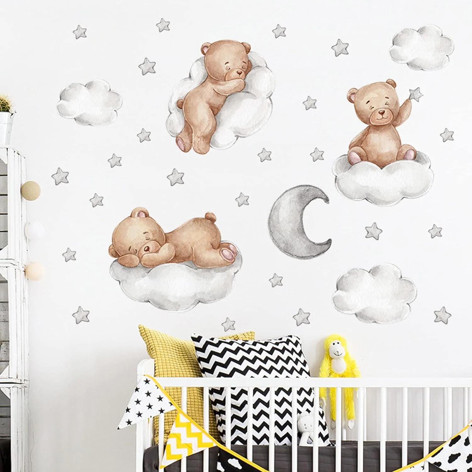 Bears In The Clouds Nursery Wall Sticker - Image 3