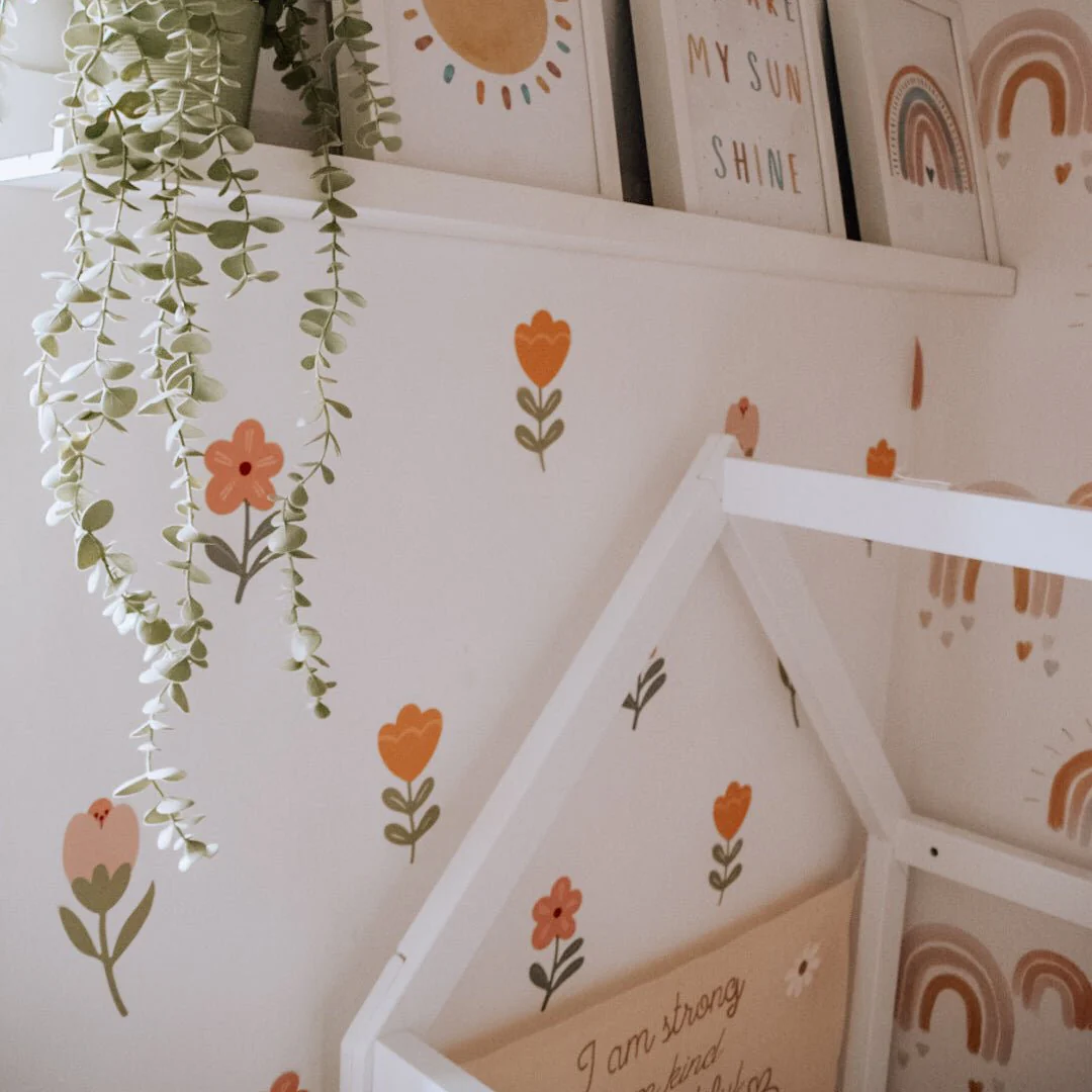 Boho Flowers Nursery Wall Stickers - Image 6