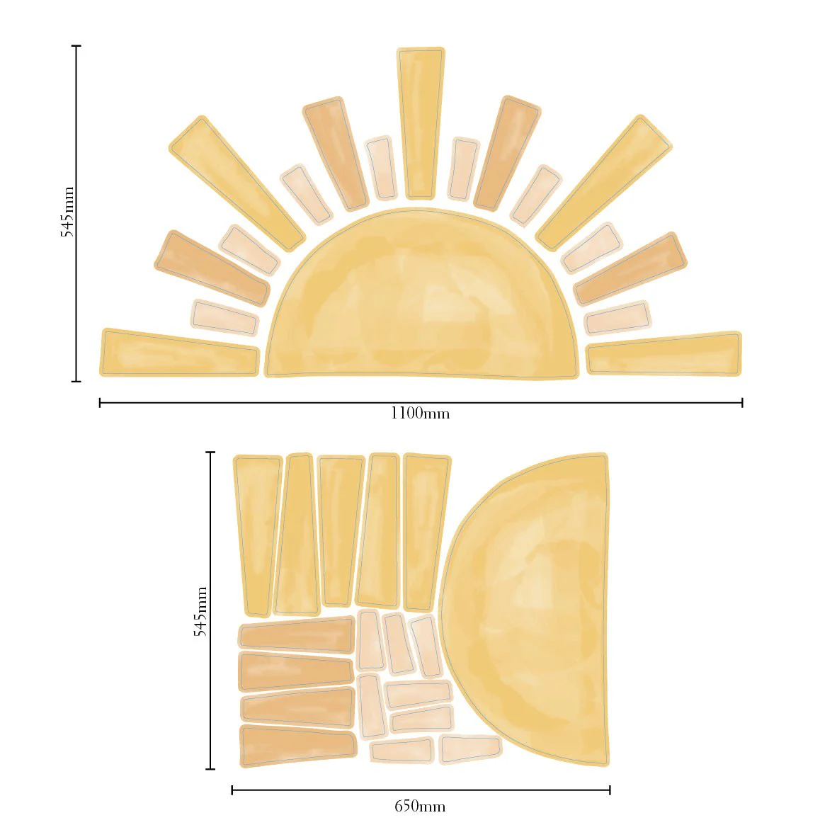 Boho Sun Nursery Wall Sticker - Image 5