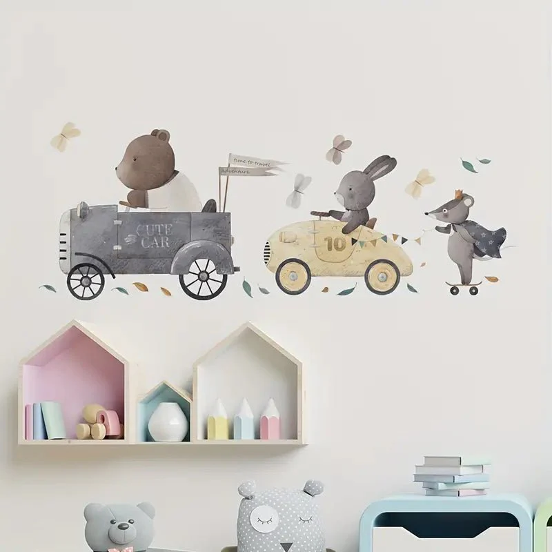 Animal Driver Nursery Wall Stickers - Image 3