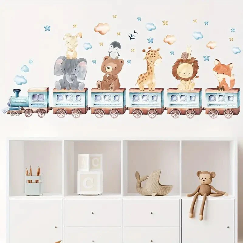 Animal Train Nursery Wall Sticker - Image 3