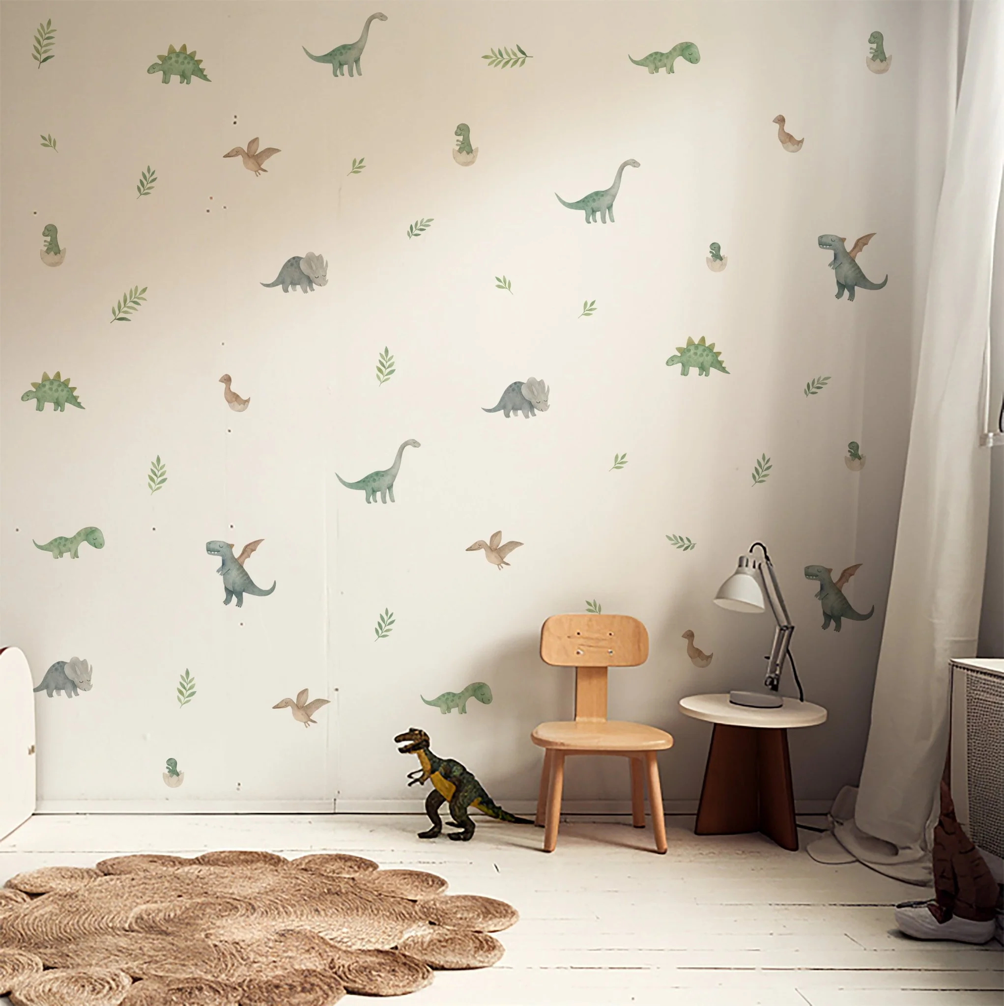 Watercolour Dinosaur Nursery Wall Stickers - Image 3