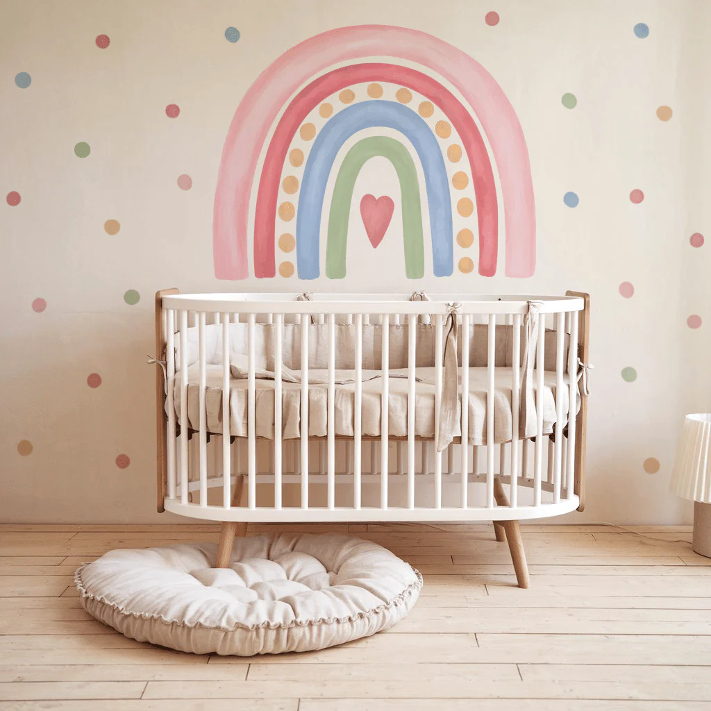 Dotted Dream Rainbow Nursery Wall Sticker - Image 3