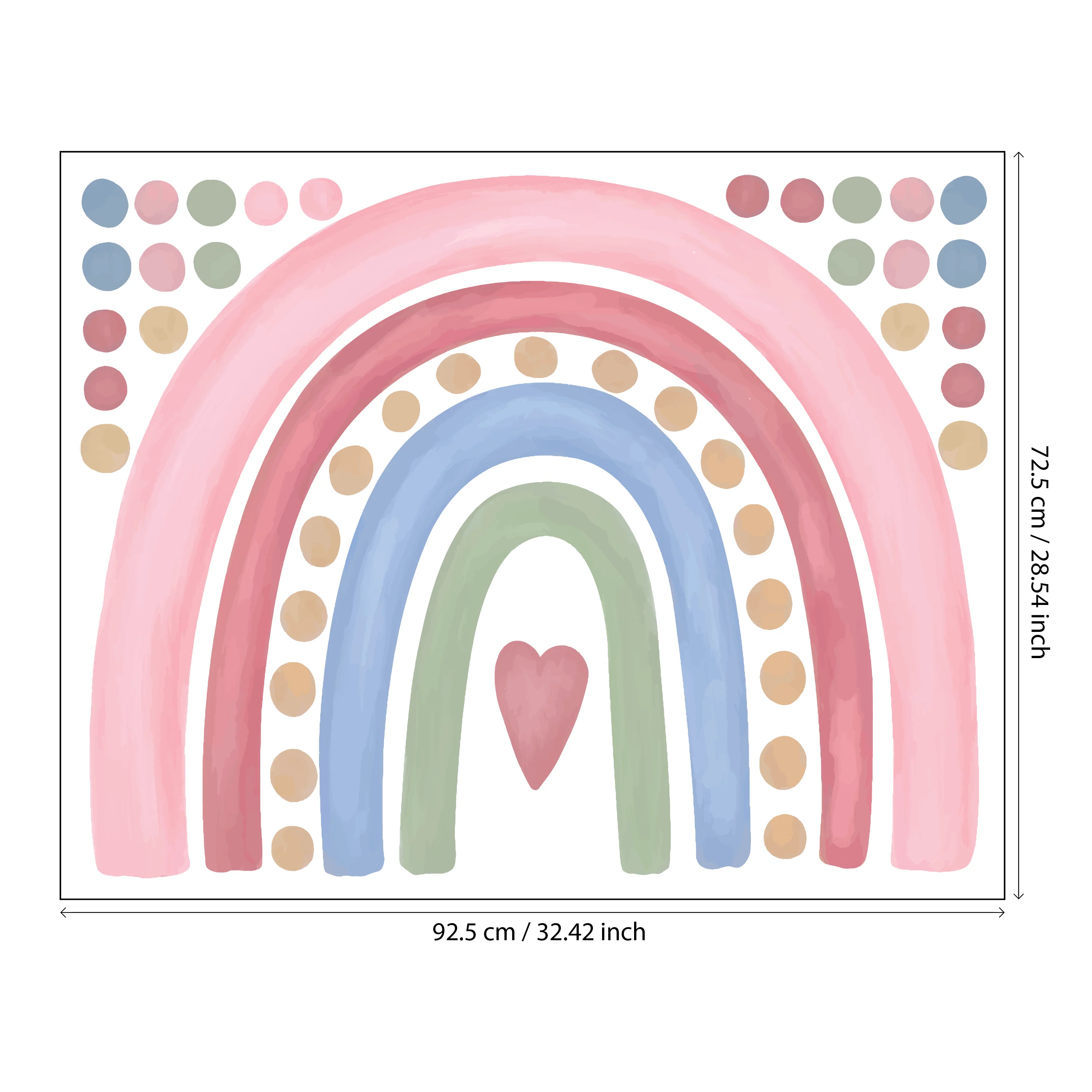 Dotted Dream Rainbow Nursery Wall Sticker - Image 5