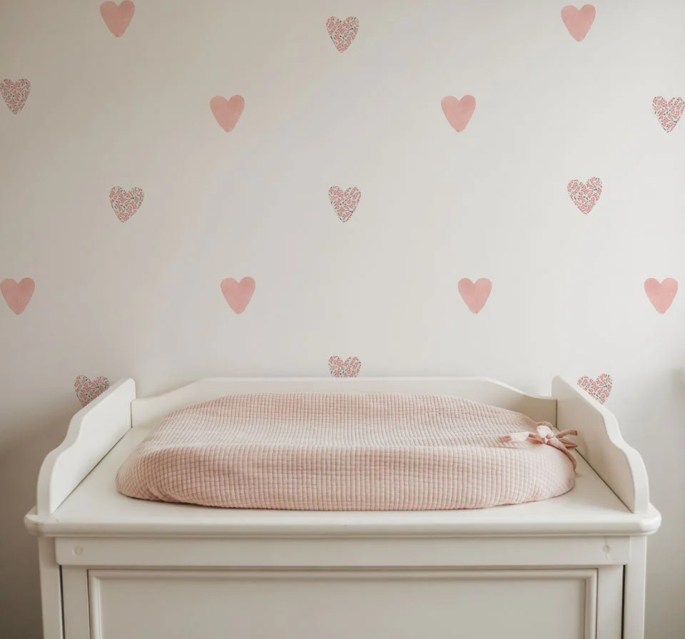 Floral Heart Nursery Wall Stickers - Image 4