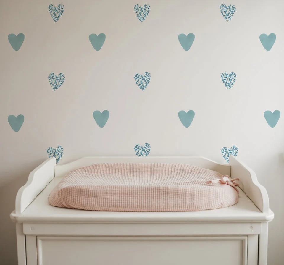 Floral Heart Nursery Wall Stickers - Image 6
