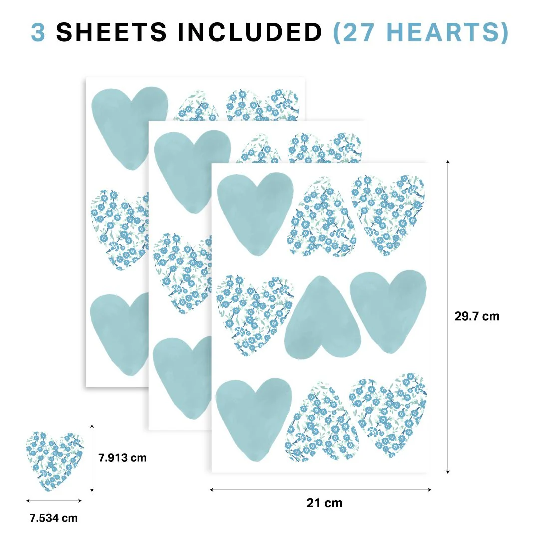 Floral Heart Nursery Wall Stickers - Image 8