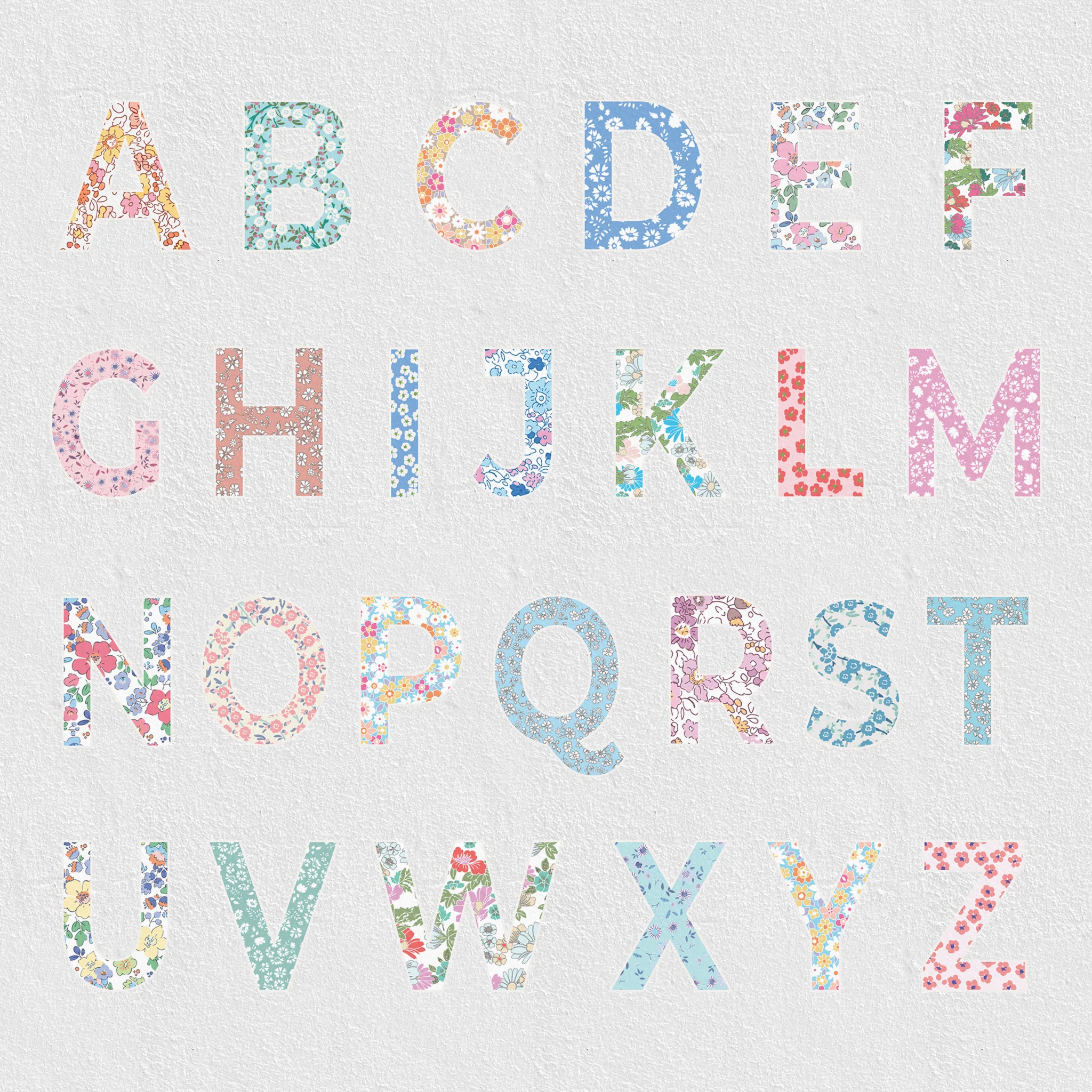 British Floral-Inspired Personalised Names Wall Stickers - Image 3