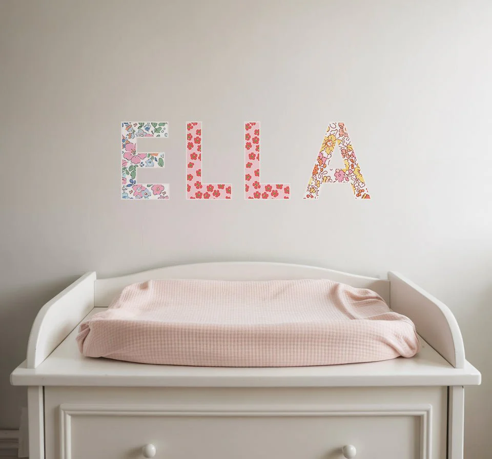 British Floral-Inspired Personalised Names Wall Stickers - Image 4