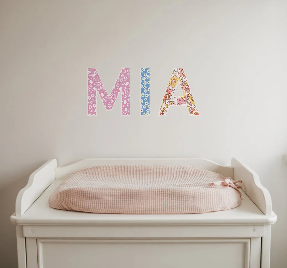 British Floral-Inspired Personalised Names Wall Stickers - Image 5