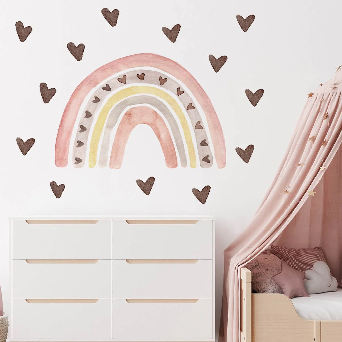 Heart Rainbow Nursery Wall Sticker - Image 11