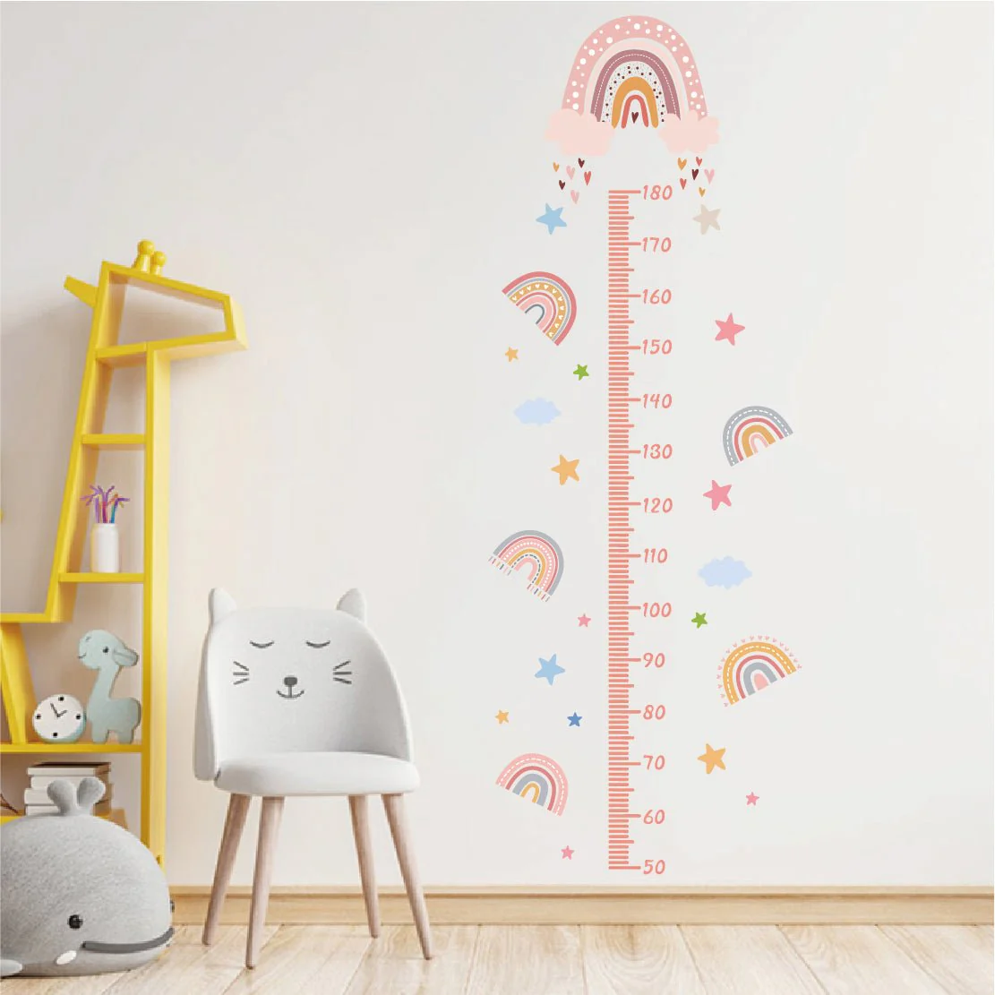 Height Chart Wall Sticker - Dreamy Rainbow - Image 3