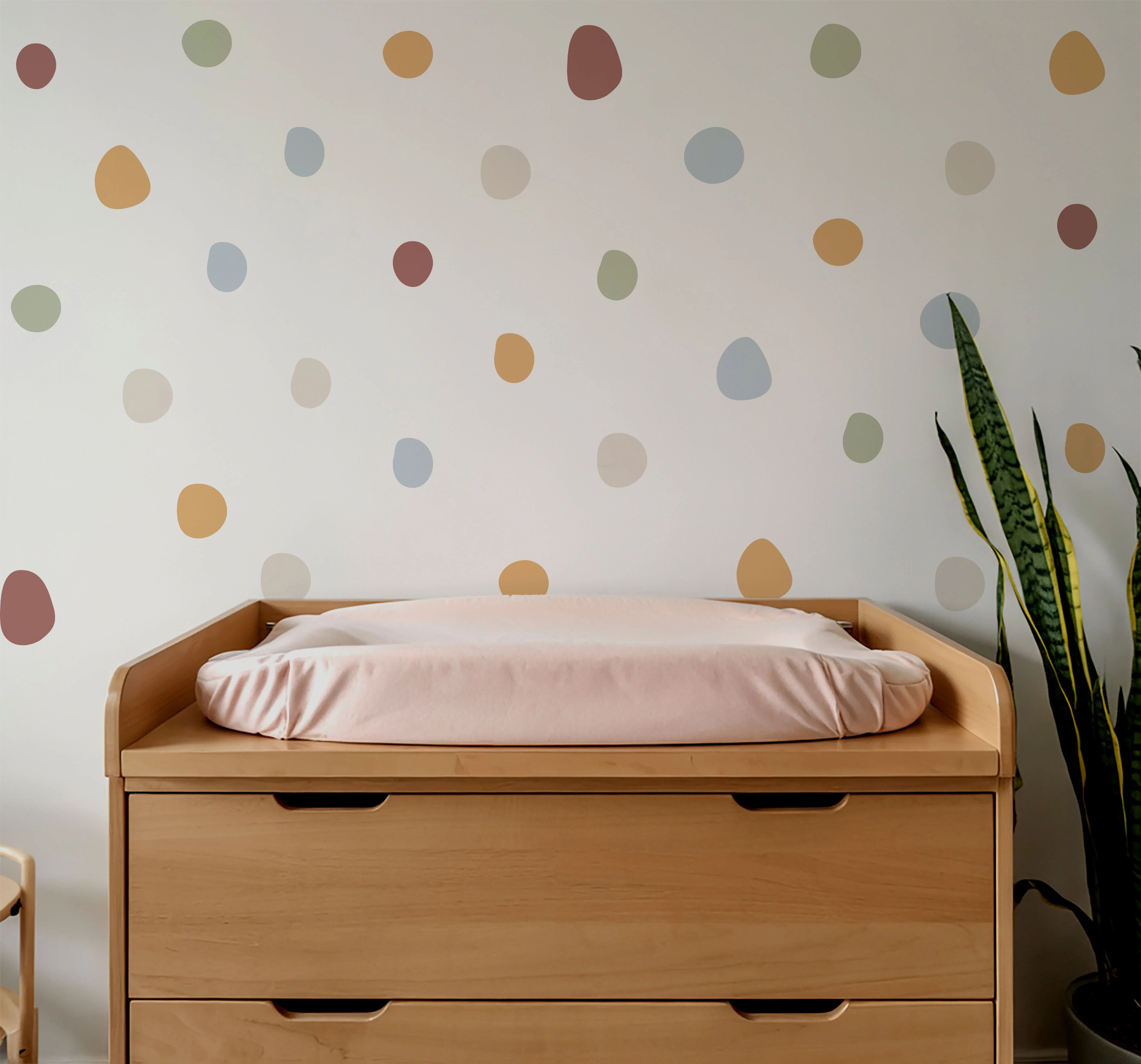 Irregular Polka Dots Nursery Wall Stickers - Image 4