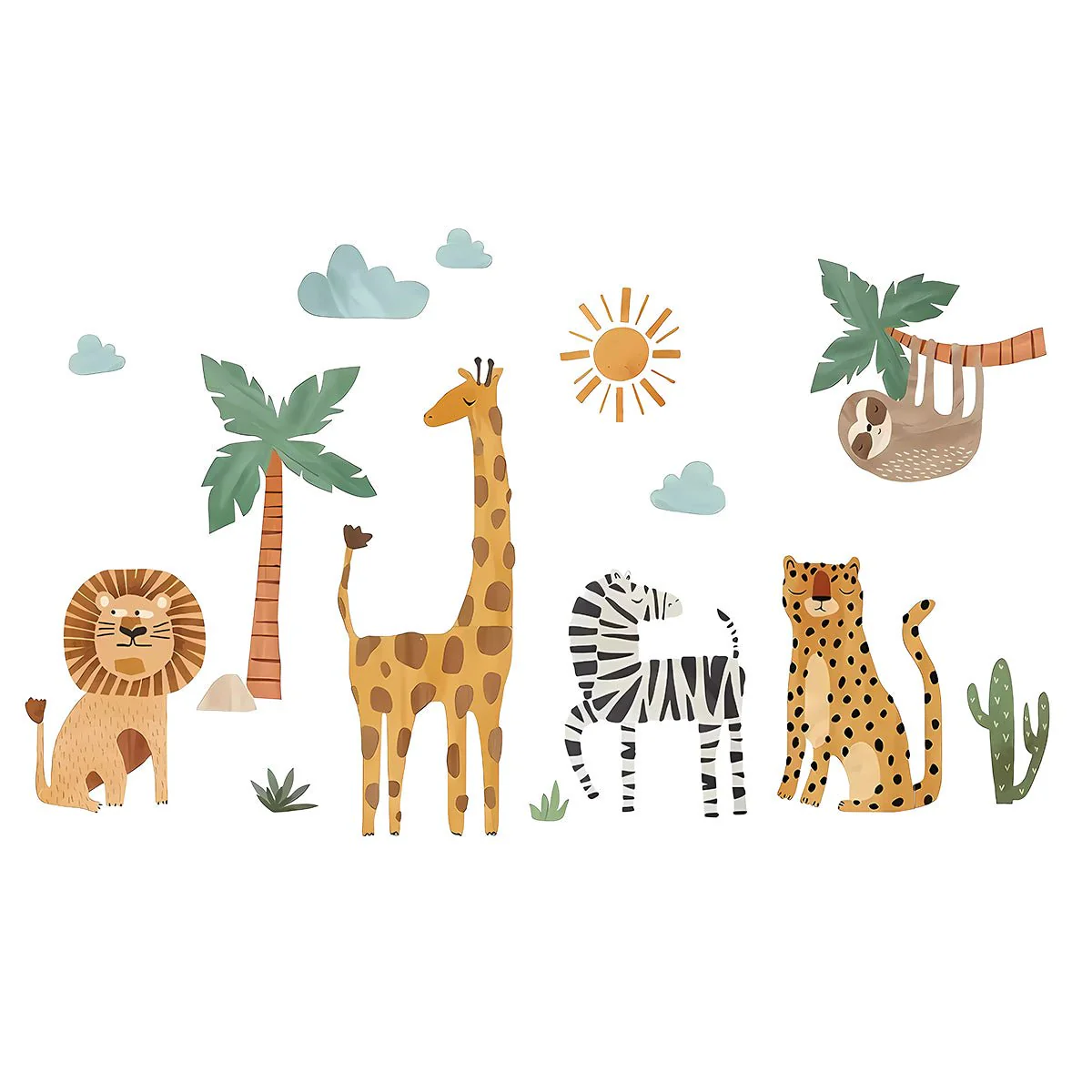 Jungle Animal Friends Nursery Wall Stickers - Image 10