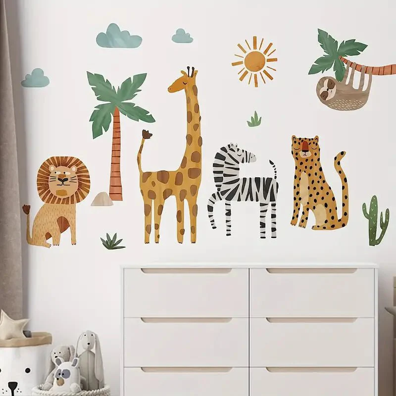 Jungle Animal Friends Nursery Wall Stickers - Image 5