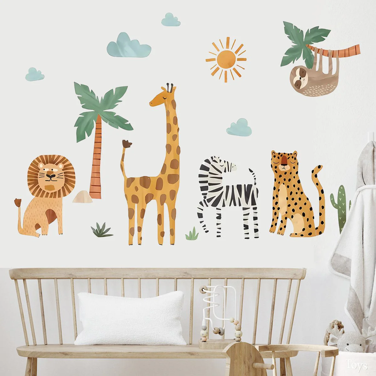 Jungle Animal Friends Nursery Wall Stickers - Image 6