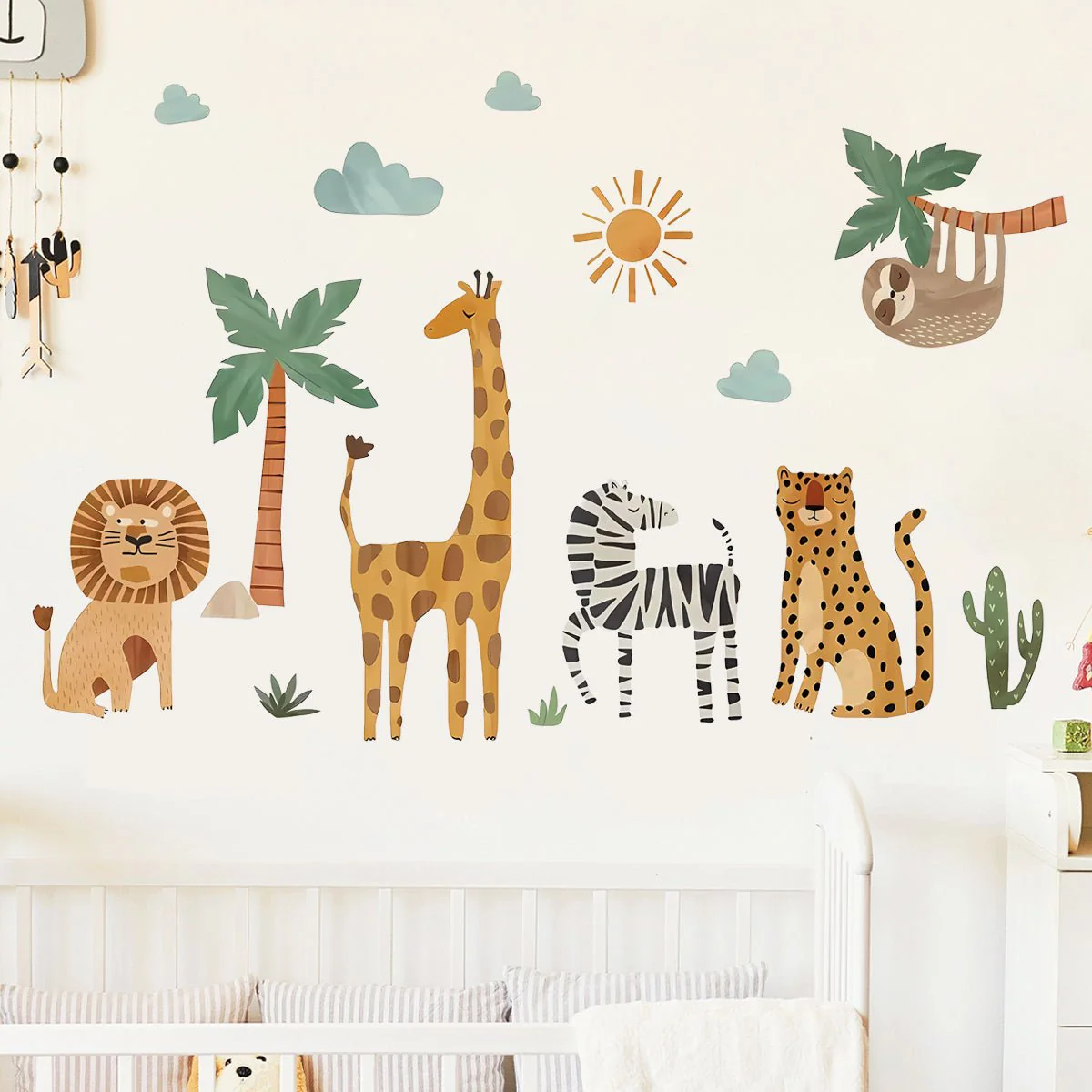 Jungle Animal Friends Nursery Wall Stickers - Image 7
