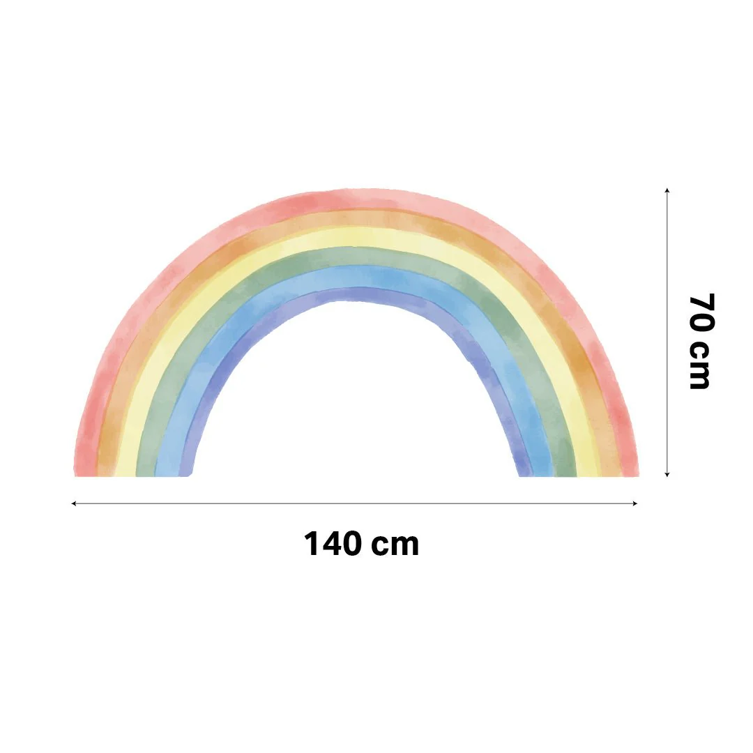 Large Rainbow Nursery Wall Sticker Decal - Image 3
