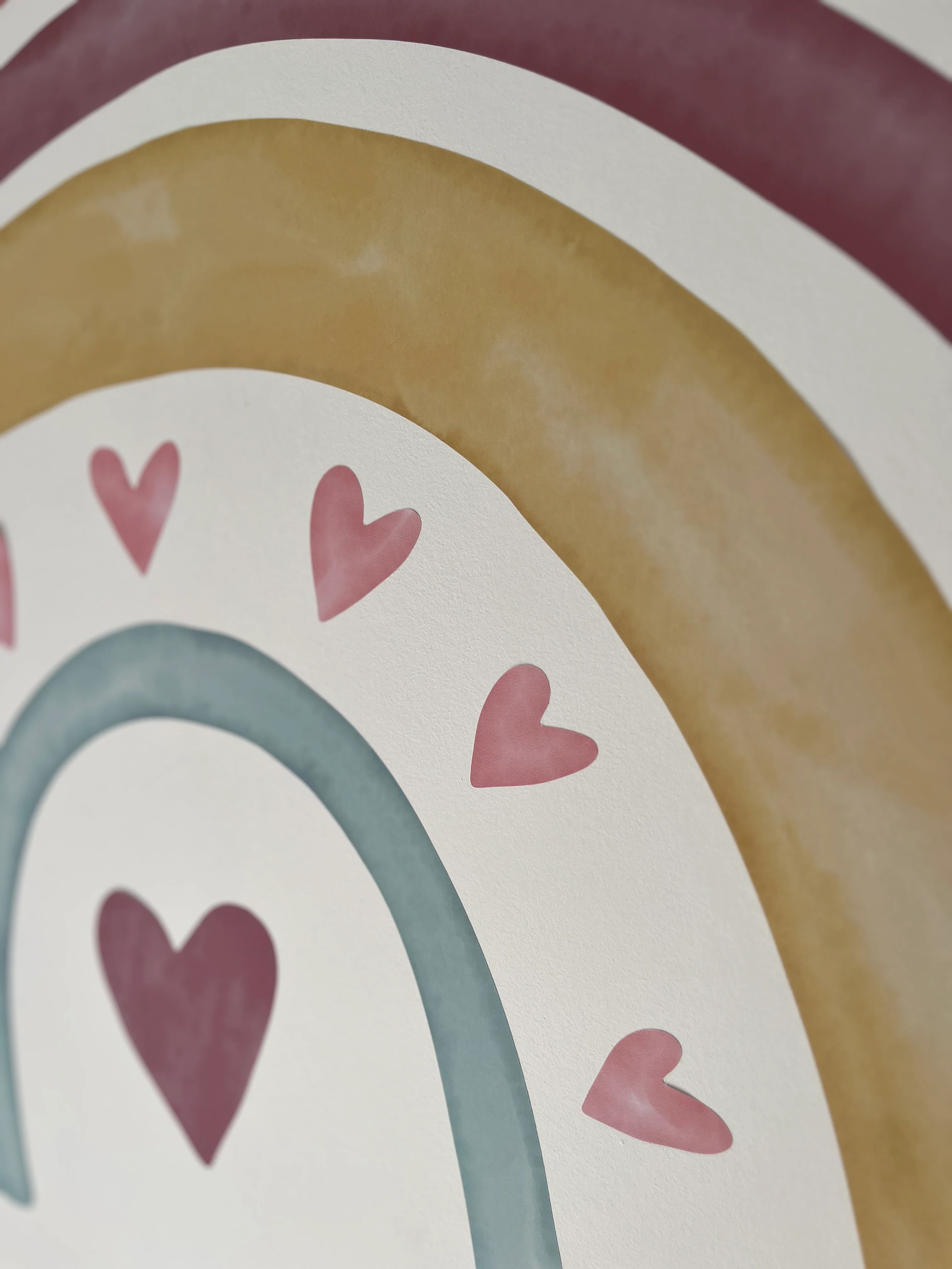 Loving Heart Rainbow Nursery Wall Sticker - Image 8