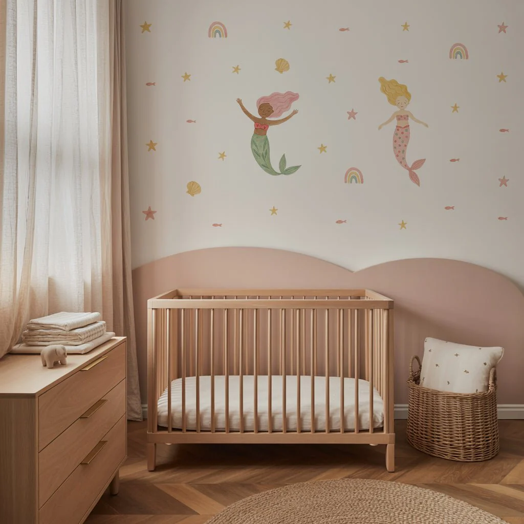 Mermaid Dreams Nursery Wall Stickers - Image 3