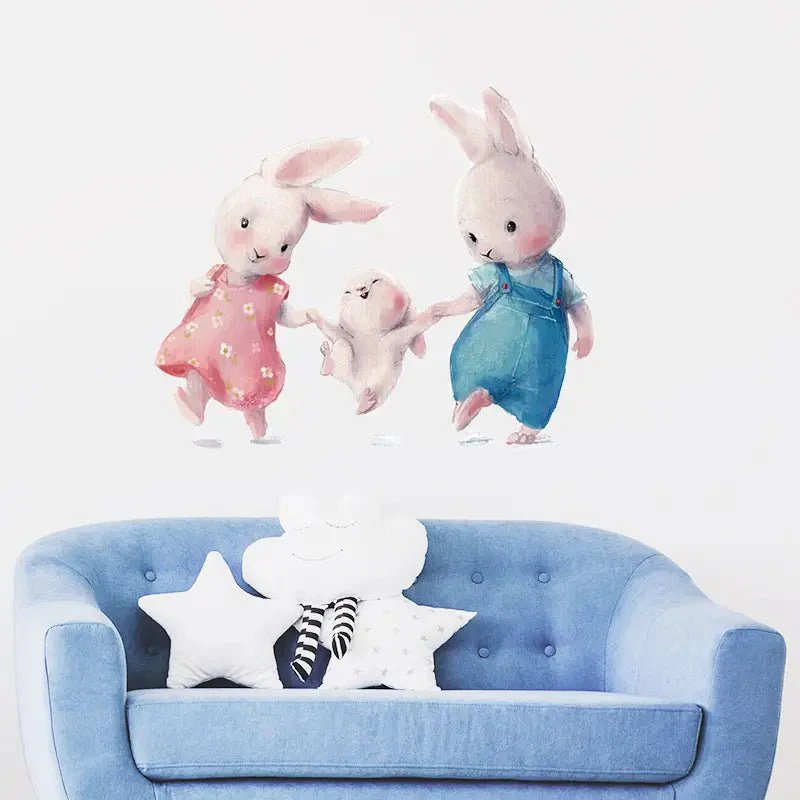 Rabbit Family Nursery Wall Stickers - Image 3