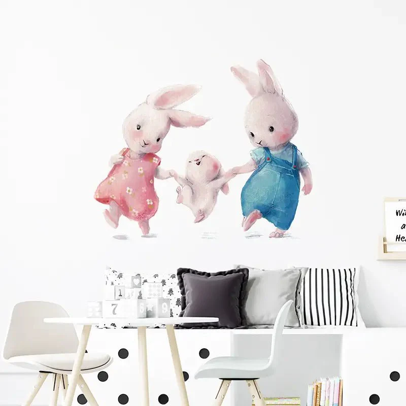 Rabbit Family Nursery Wall Stickers - Image 4