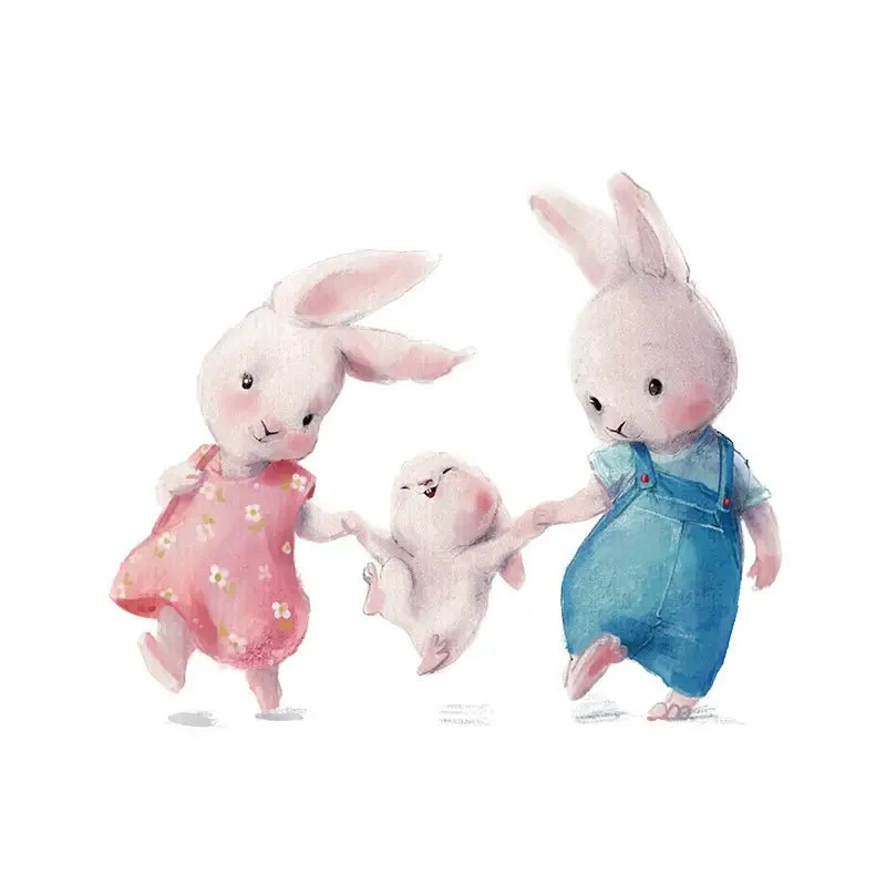 Rabbit Family Nursery Wall Stickers - Image 5