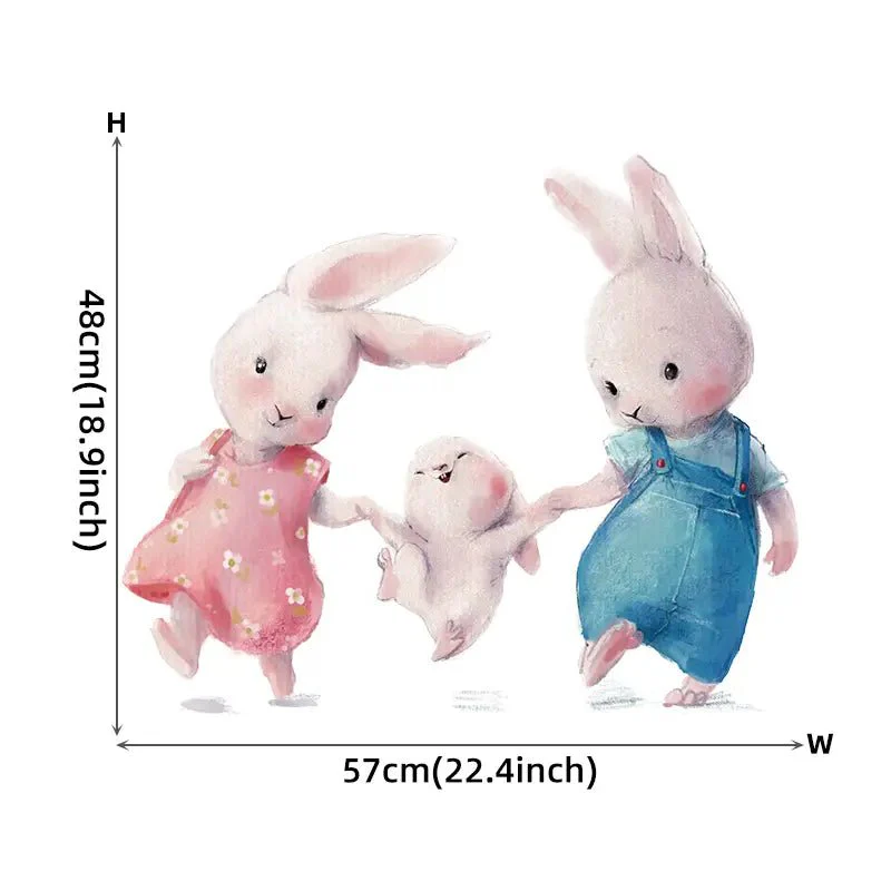 Rabbit Family Nursery Wall Stickers - Image 7