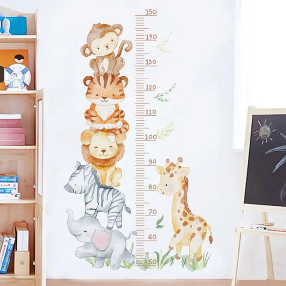 Safari Adventure Height Chart Nursery Wall Sticker - Image 3