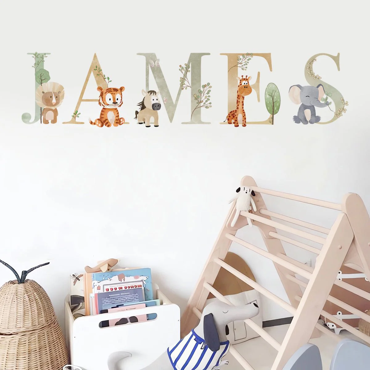 Safari Personalised Names Nursery Wall Stickers - Image 8