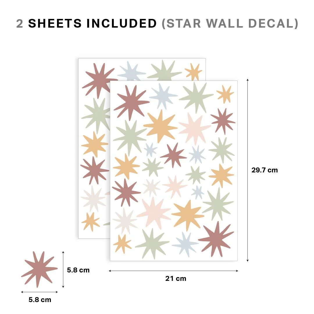 Scandi Starburst Nursery Wall Stickers - Image 4
