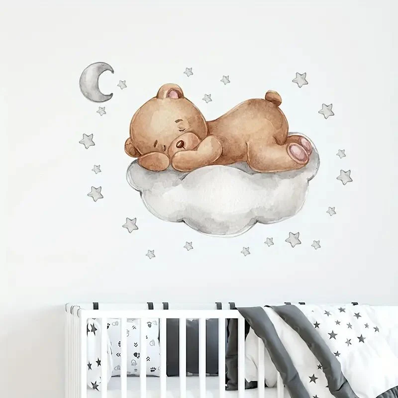 Dreamy Bear Nursery Wall Sticker - Image 4
