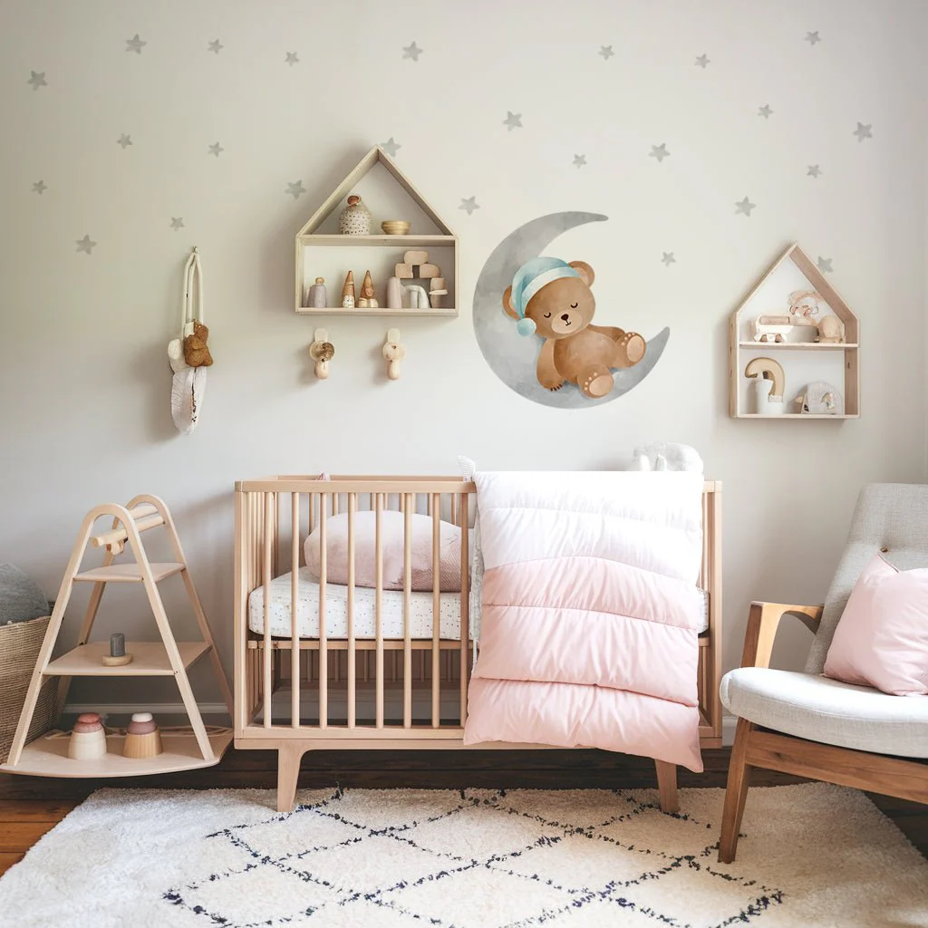 Sleepy Bear Nursery Wall Sticker - Image 8