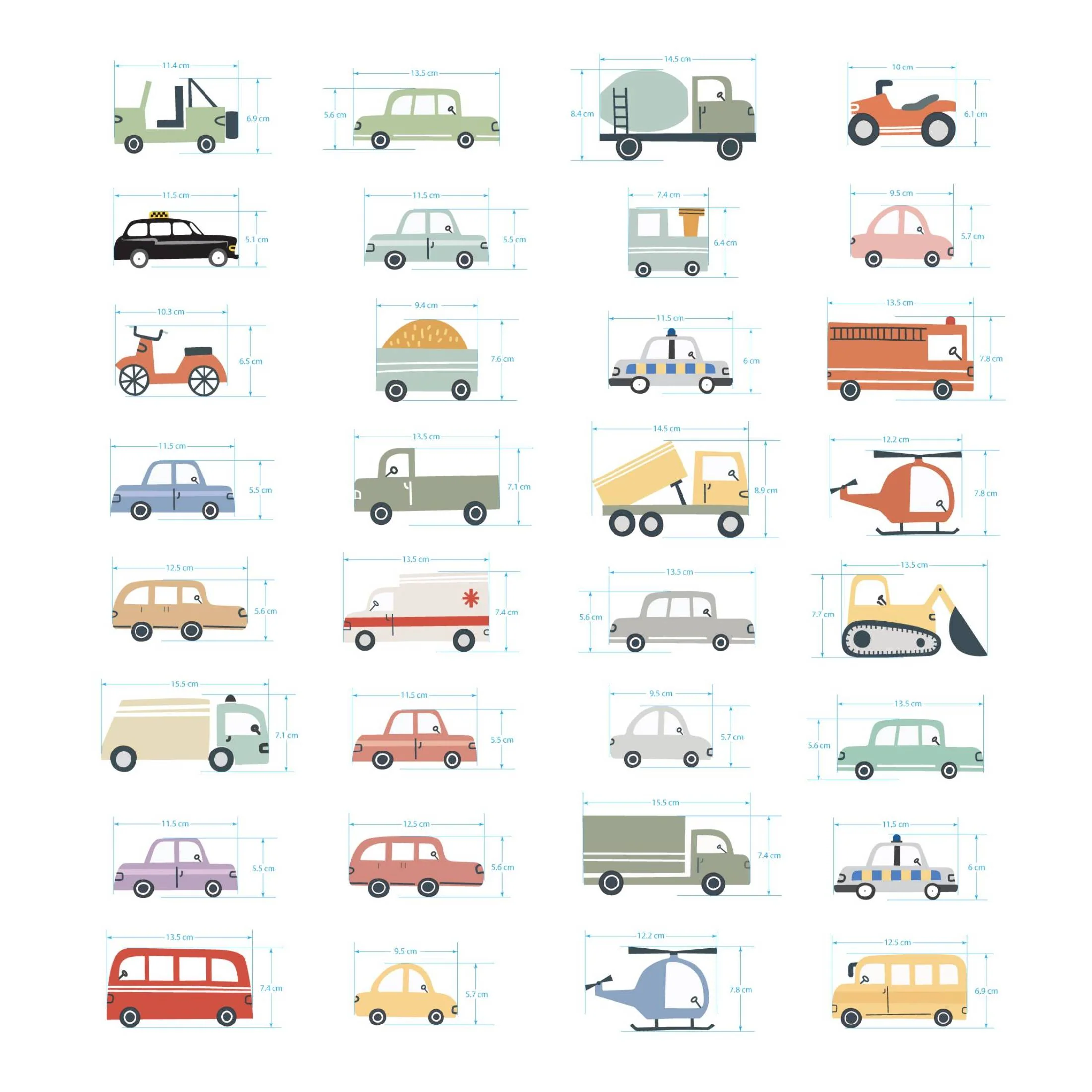 Transport Vehicles Nursery Wall Stickers - Image 7