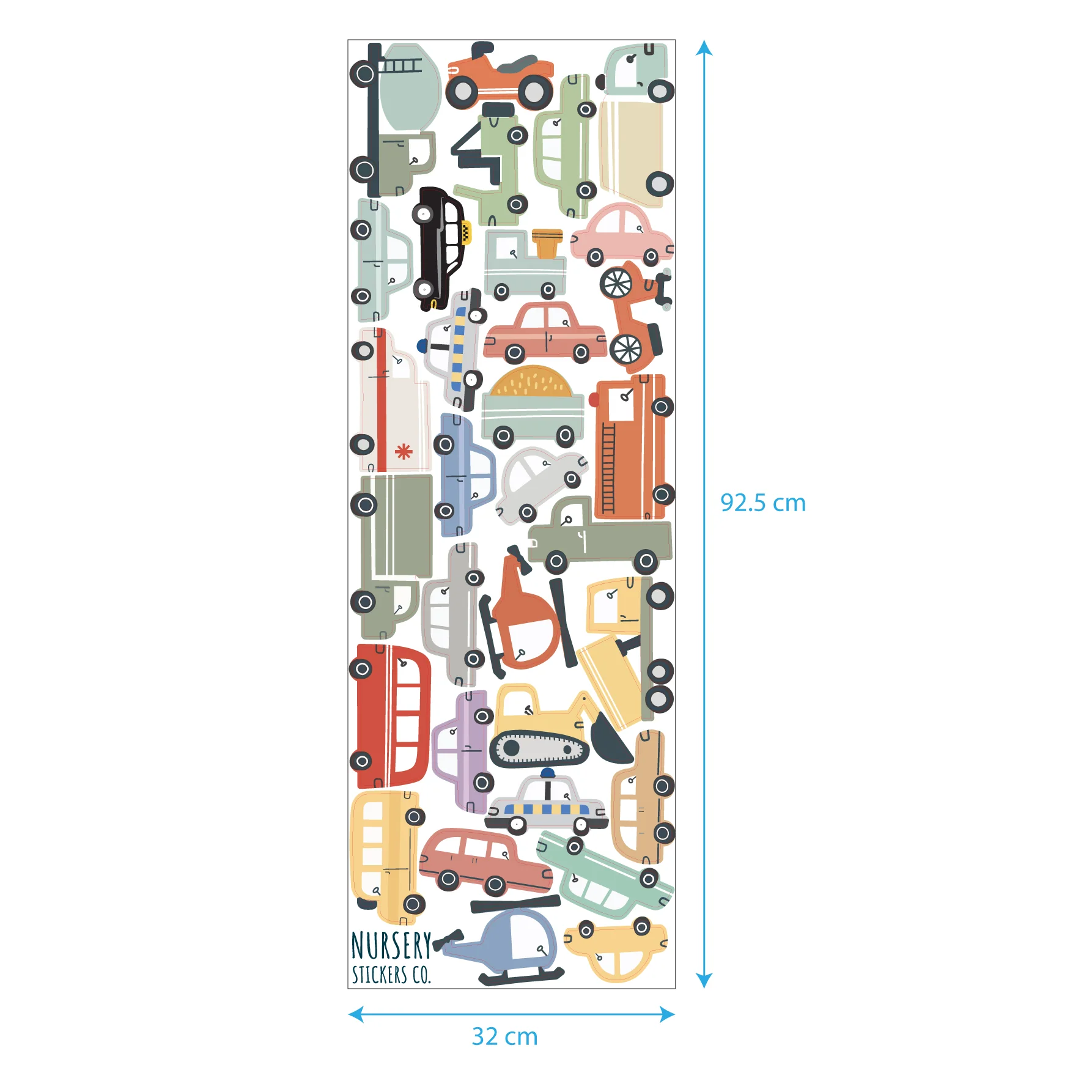 Transport Vehicles Nursery Wall Stickers - Image 8