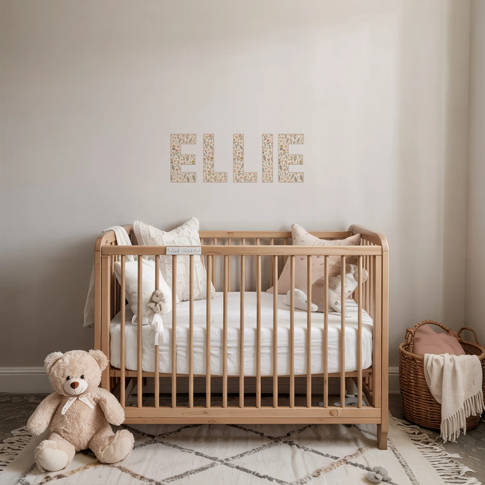 Wildflower Personalised Names Wall Stickers - Image 4