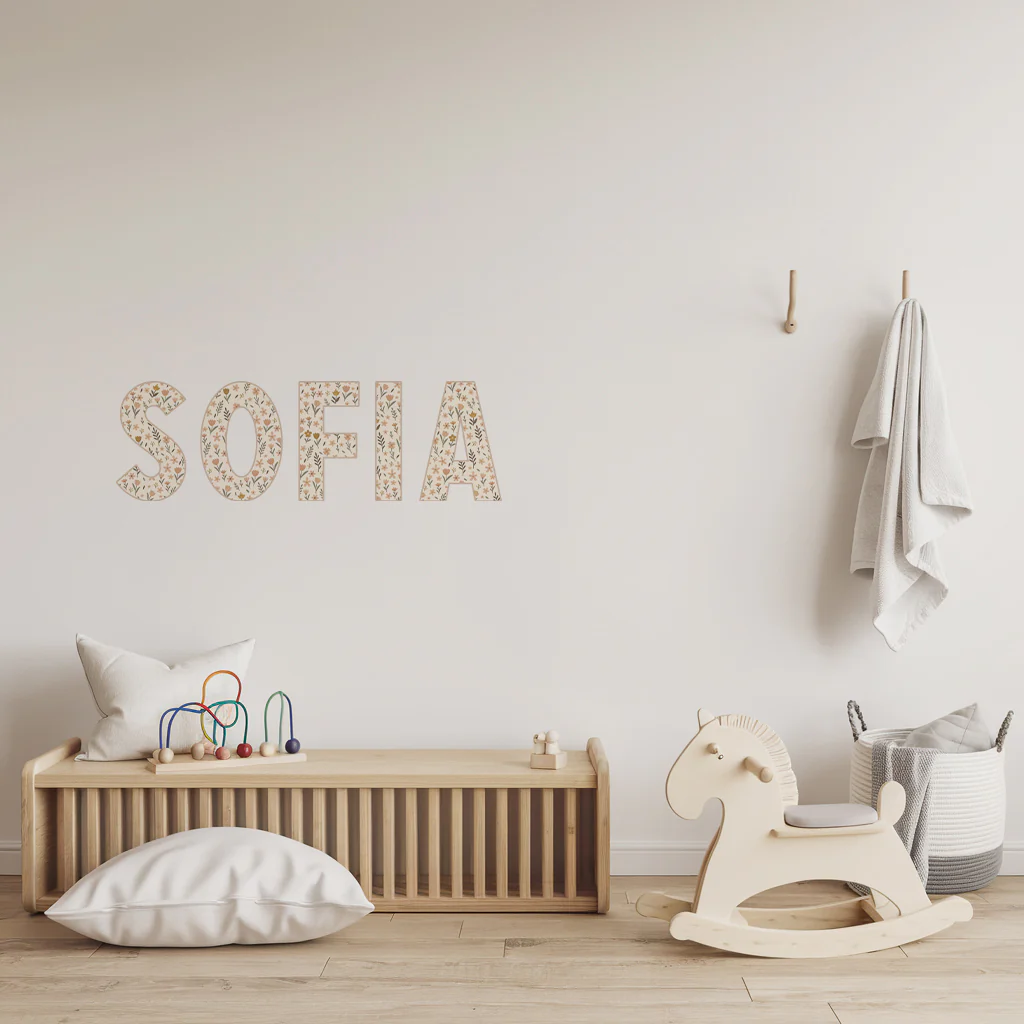 Wildflower Personalised Names Wall Stickers - Image 6